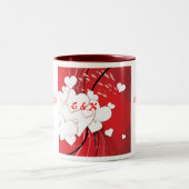 カスタマイズ愛マグ- ツートーンマグカップ (中央)