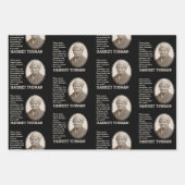 カスタマイズ感動的可能な引用文HARRIET TUBMAN ラッピングペーパーシート (正面3)