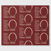 カスタマイズ感動的可能な引用文HARRIET TUBMAN ラッピングペーパー (フラット)