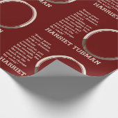 カスタマイズ感動的可能な引用文HARRIET TUBMAN ラッピングペーパー (角)