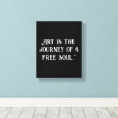 カスタマイズ感動的引用文ユニーク キャンバスプリント (インサイチュ (ウッドフロア))