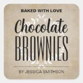 カスタマイズ手作りラベルHM001_08sqv3 スクエアシール (正面)