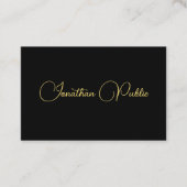 カスタマイズ手書きスクリプト名テンプレートエレガント 名刺 (正面)