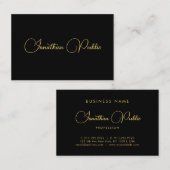 カスタマイズ手書きスクリプト名テンプレートエレガント 名刺 (正面/裏面)