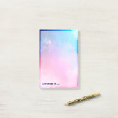 カスタマイズ抽象的で幾何学的な空の銀河系 ポストイット (デスク上)