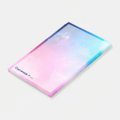 カスタマイズ抽象的で幾何学的な空の銀河系 ポストイット (アングル)