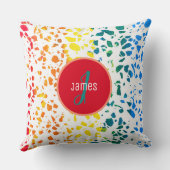 カスタマイズ抽象芸術カラフルTerrazzo クッション (裏面)