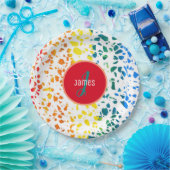 カスタマイズ抽象芸術カラフルTerrazzo ペーパープレート (パーティー)