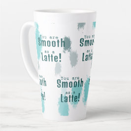 カスタマイズ抽象芸術カラーのスプラッシュブルー、グレー、グリーン カフェラテマグ