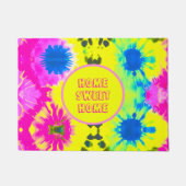 カスタマイズ抽象芸術ホームスイートホームタイ – 染料デザイン ドアマット (正面)