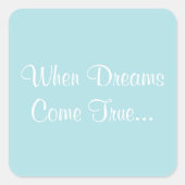 カスタマイズ招待状パウダーブルー スクエアシール (正面)