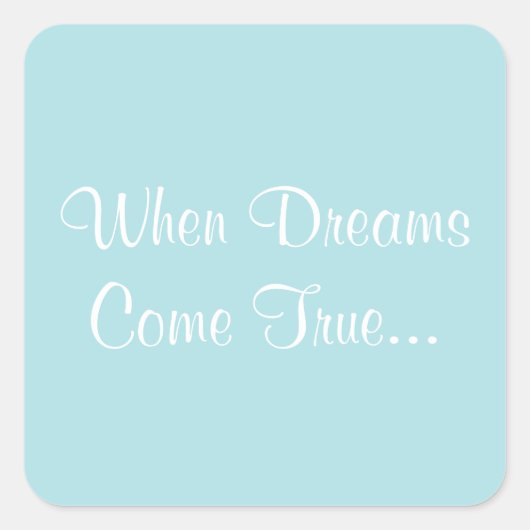 カスタマイズ招待状パウダーブルー スクエアシール (正面)