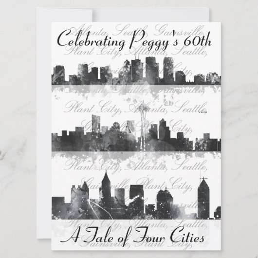 カスタマイズ招待状 招待状 (正面)