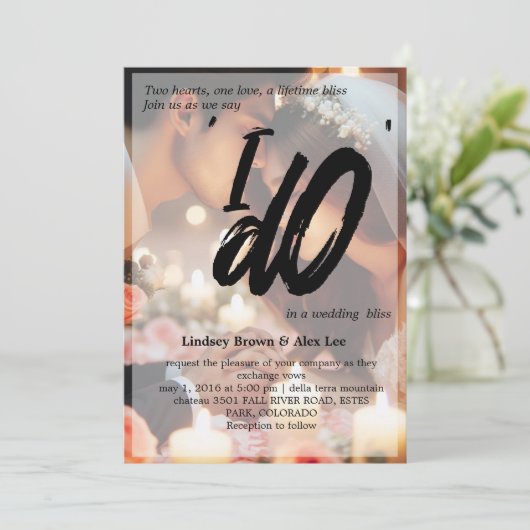 カスタマイズ招待状 招待状 (スタンド正面)