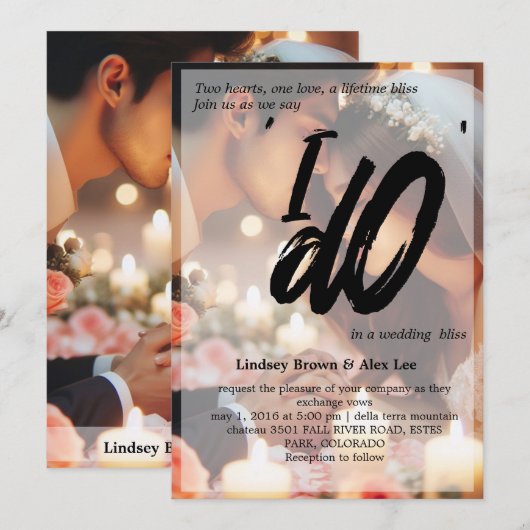 カスタマイズ招待状 招待状 (正面/裏面)