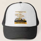 カスタマイズ掘削一般工事施工業者 キャップ (正面)