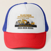 カスタマイズ掘削一般工事施工業者 キャップ (正面)