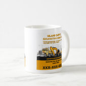 カスタマイズ掘削一般工事施工業者 コーヒーマグカップ (正面右)