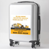 カスタマイズ掘削一般工事施工業者 シール (スーツケース)