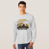 カスタマイズ掘削一般工事施工業者 Tシャツ (正面フル)