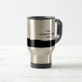 カスタマイズ掘削装置のシルエット トラベルマグ (正面右)