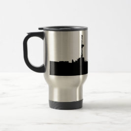 カスタマイズ掘削装置のシルエット トラベルマグ