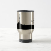 カスタマイズ掘削装置のシルエット トラベルマグ (中央)