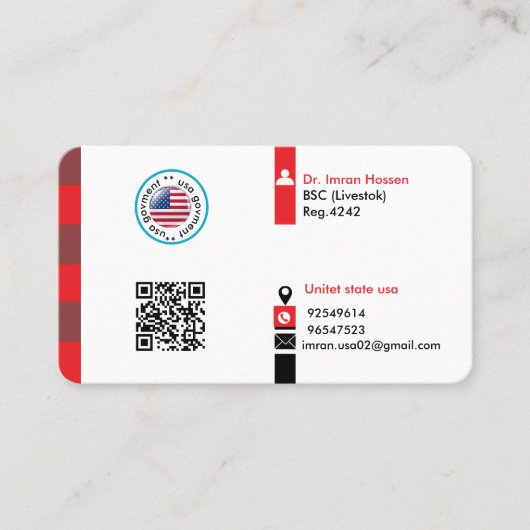 カスタマイズ政府 名刺 (正面)