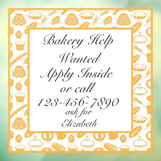 カスタマイズ救済ベーキングシェフ ウィンドウサイン (シート3)