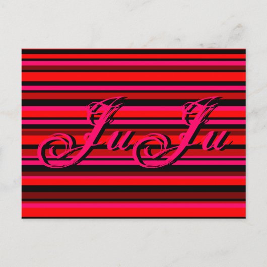 カスタマイズ数々の可能な色ストライプの ポストカード (正面)