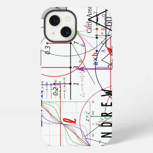 カスタマイズ数学物理科学方程式 iPhoneケース (裏面)