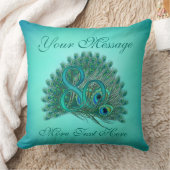 カスタマイズ文字のエレガントな第80誕生日80の枕 クッション (ブランケット)