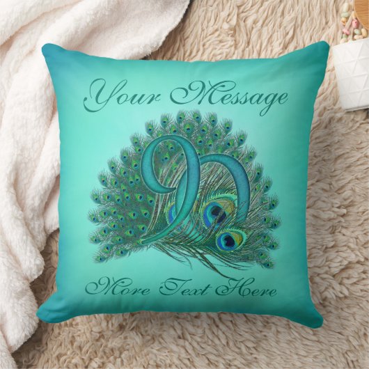 カスタマイズ文字のエレガントな第90誕生日90の枕 クッション (ブランケット)