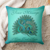 カスタマイズ文字のエレガントな85th誕生日85の枕 クッション (ブランケット)