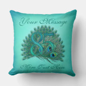 カスタマイズ文字のエレガントな85th誕生日85の枕 クッション (正面)