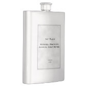 カスタマイズ文字フレー動揺してムインセットクラシックフラ フラスク (右)