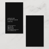 カスタマイズ文字ブラックプロフェッショナル名刺 名刺 (正面/裏面)