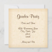 カスタマイズ文字招待状 (裏面)