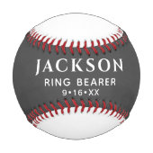 カスタマイズ文字結婚式の引き出物リングや輪ベアラ記念 野球ボール (正面)