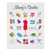 カスタマイズ文字 ポスター (正面)