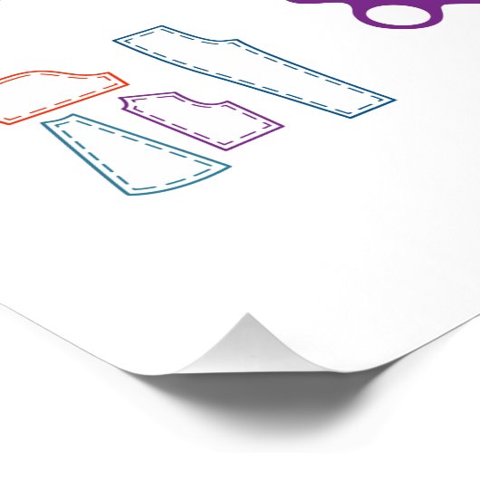 カスタマイズ文字 ポスター (コーナー)