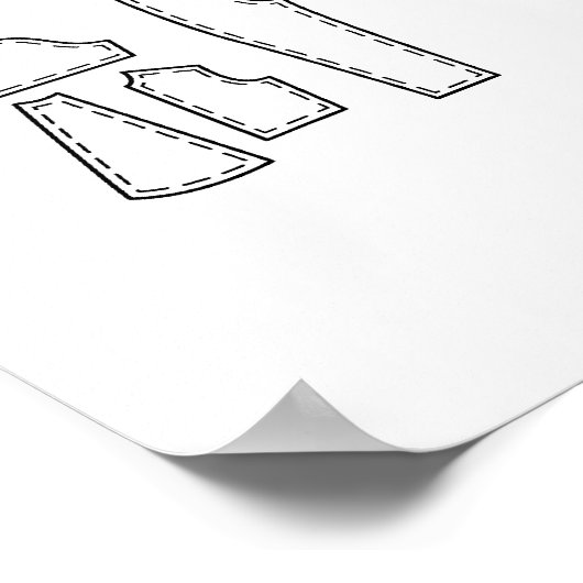 カスタマイズ文字 ポスター (角)