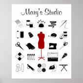 カスタマイズ文字 ポスター (正面)