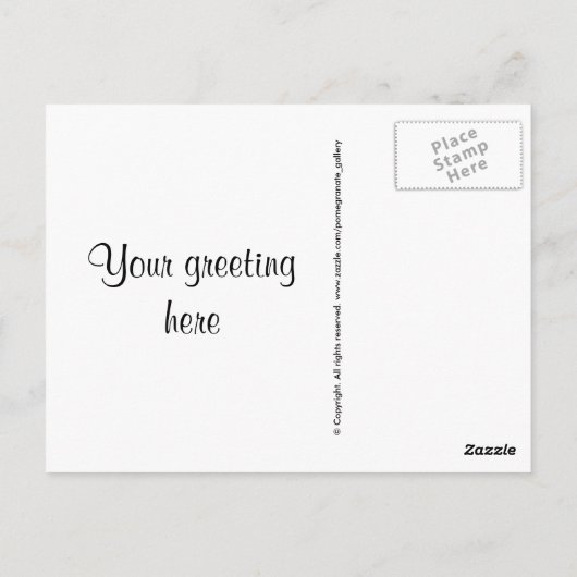 カスタマイズ文字 ポストカード (裏面)