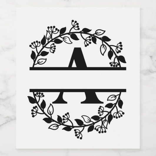 カスタマイズ文字 ワインラベル (シングルラベル)