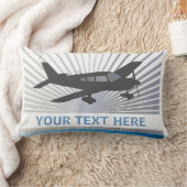 カスタマイズ文字 – 低翼航空機 ランバークッション (ブランケット)