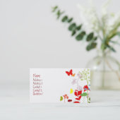 カスタマイズ新しい春- 名刺 (スタンド正面)