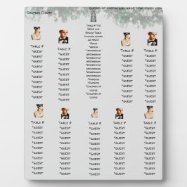 カスタマイズ新婦アイコン対応のシーティングプラン フォトプラーク