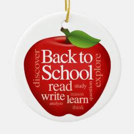 カスタマイズ新学期 セラミックオーナメント