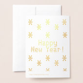 カスタマイズ新年 箔カード (裏面封筒付き)